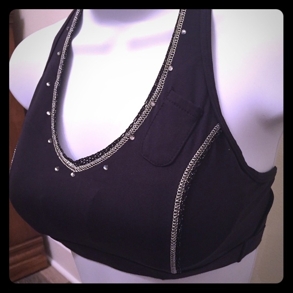 Bodyrock "Denise" Swarovski Crystal Mesh Back Bra - Picture 2 of 8