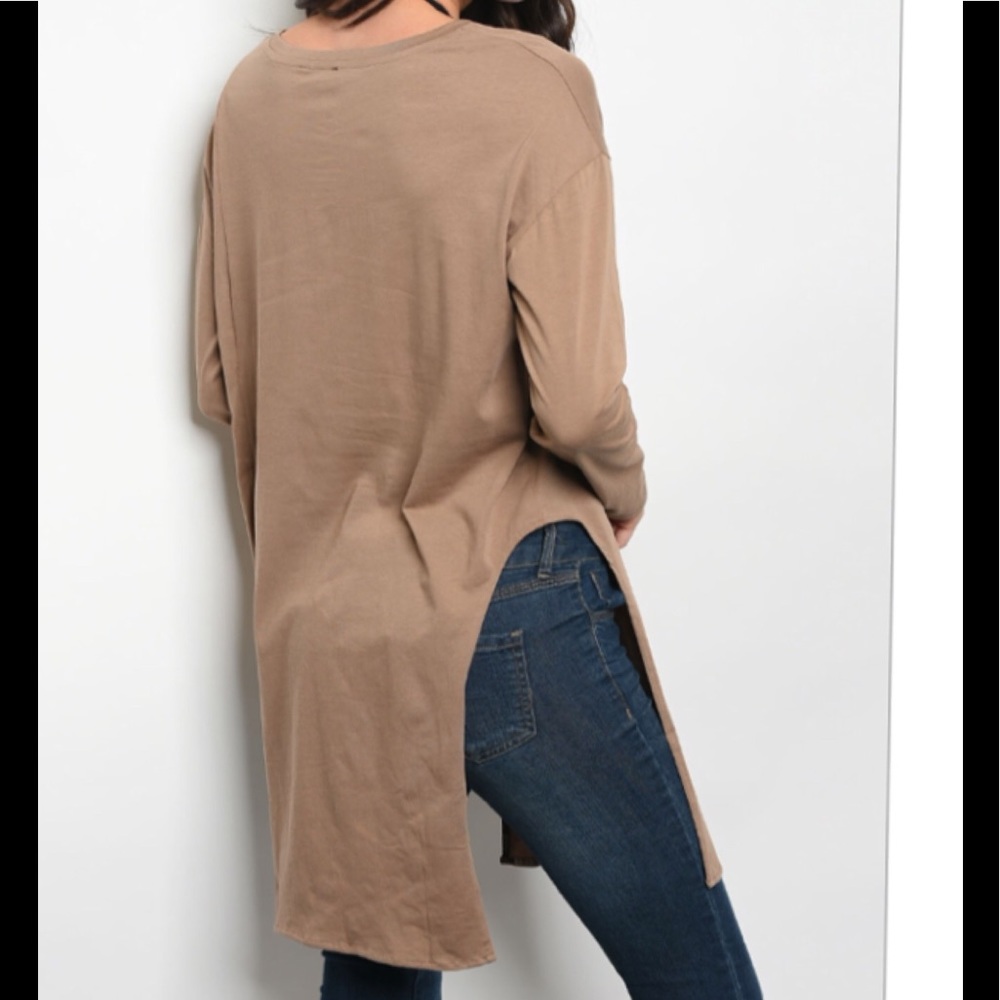 ✂️💰🍍TAUPE TUNIC🌴 - Picture 3 of 6