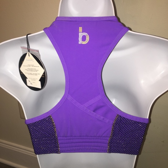 'The Minnie' Swarovski Crystal & Mesh Sports Bra - Picture 5 of 7