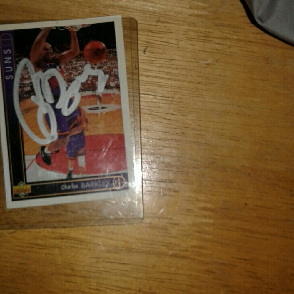 Charles Barkley signed card, willingtotradeforshoe
