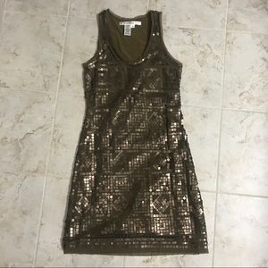 Gold Geometric Max Studio Dress size small