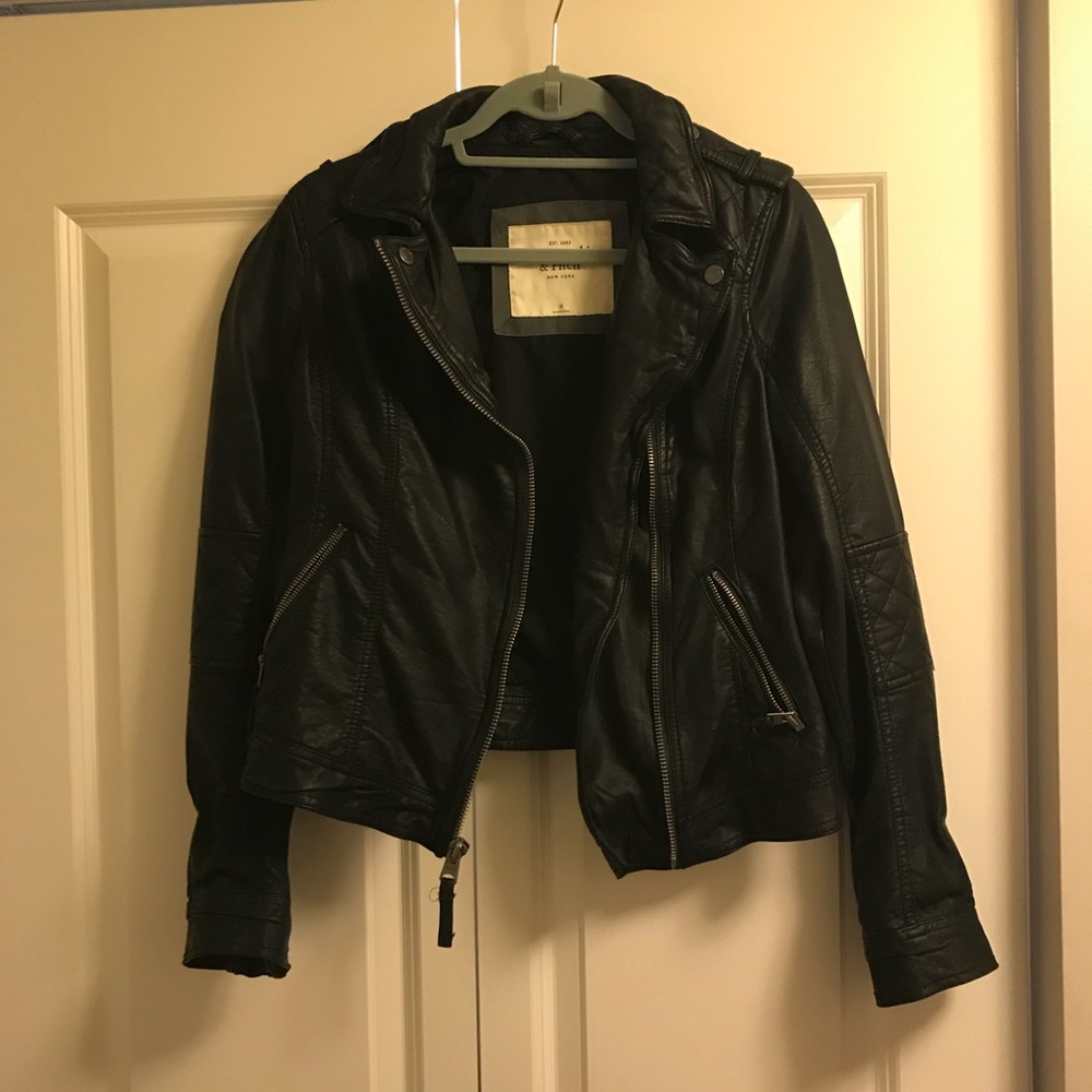 Size M Abercrombie & Fitch Faux Leather Jacket