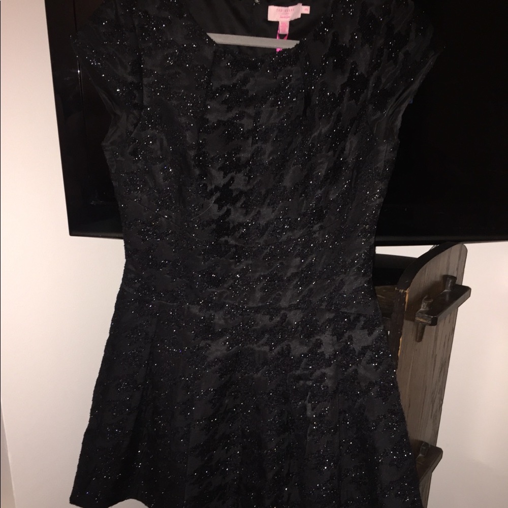 Ted Baker London Caleb Metallic Jacquard Dress