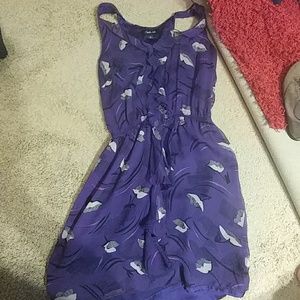 Purple ruffle dress