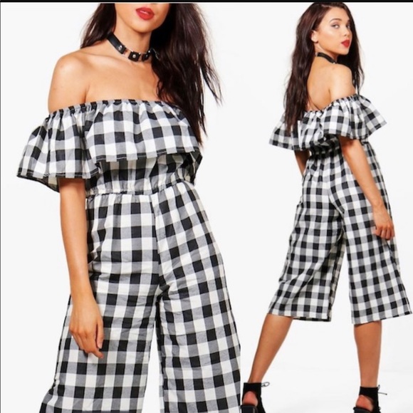 cute off the shoulder jumpsuits