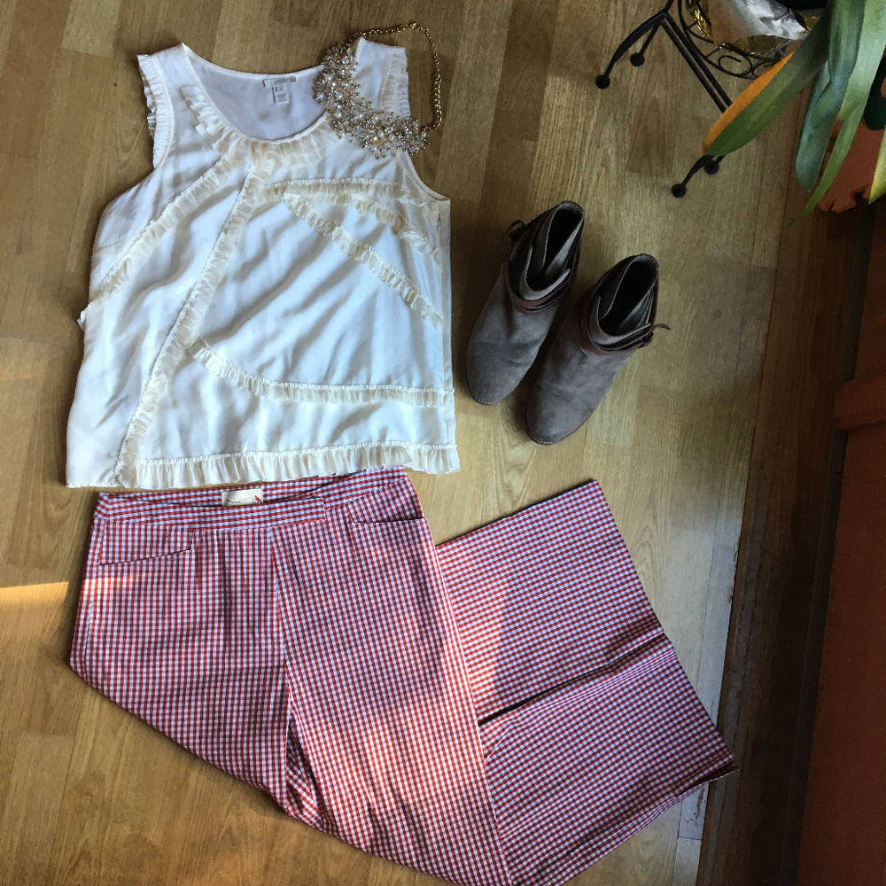 Gingham pants size 12