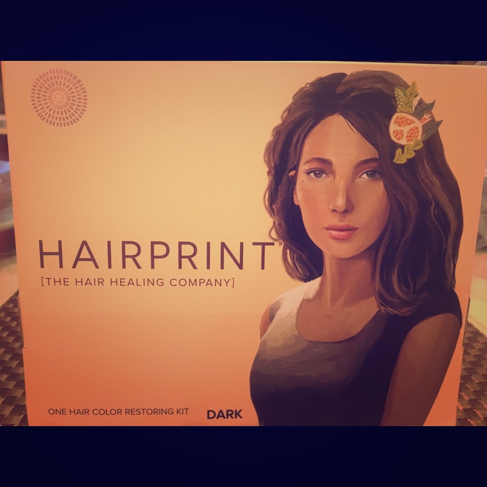 Hairprint one dark hair color restoring kit