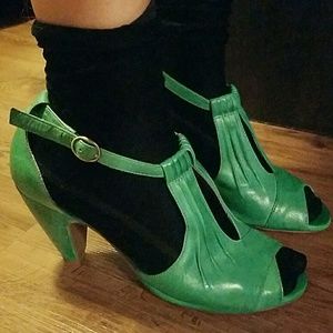 Miz Mooz open toe pumps