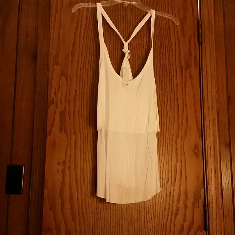 Old Navy white camisole, L, NWT