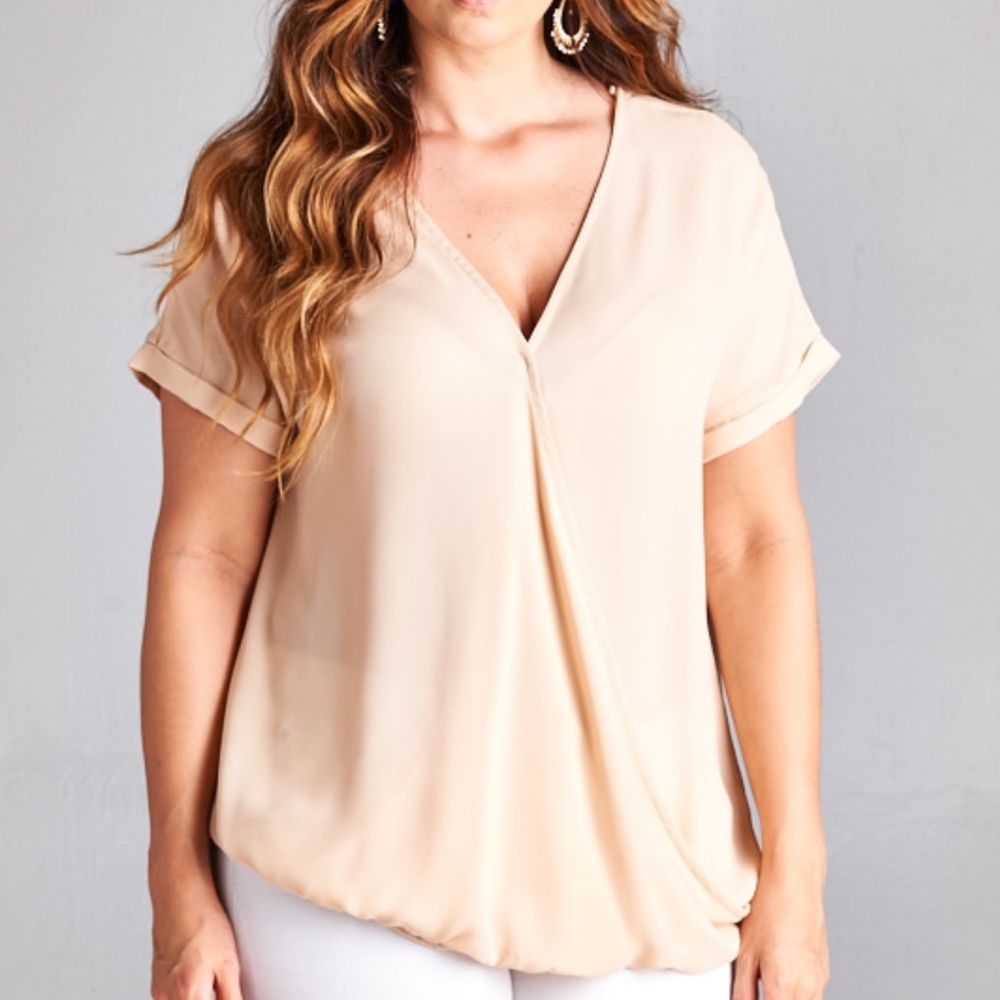 CREAM CHIFFON BLOUSE