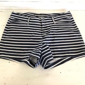 Navy and white striped old navy shorts