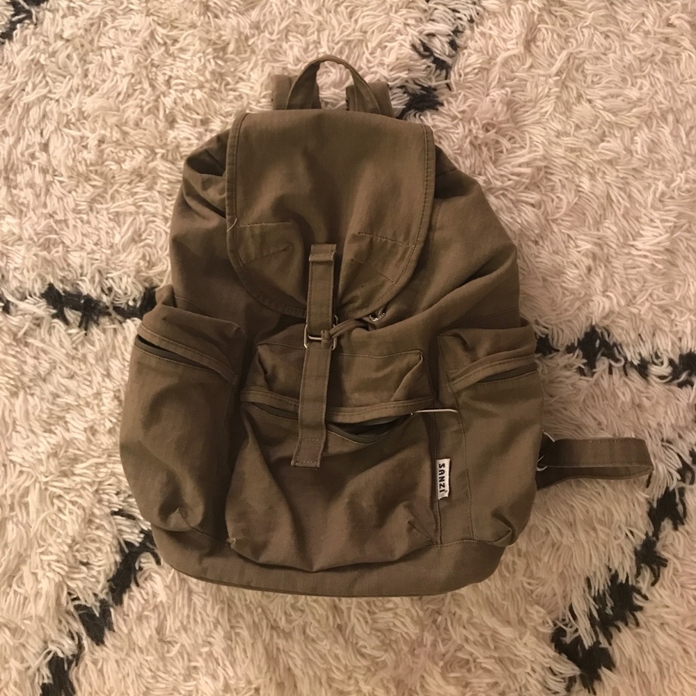 Military canvas backpack