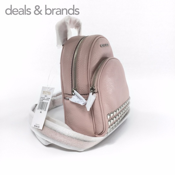 NWT MICHAEL KORS Leather Abbey XS Studded Backpack - Picture 2 of 7
