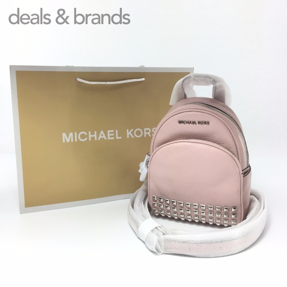 NWT MICHAEL KORS Leather Abbey XS Studded Backpack - Picture 6 of 7