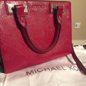 Red Michael Kors bag