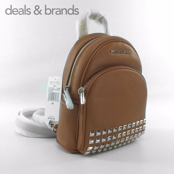 NWT MICHAEL KORS Leather Abbey XS Studded Backpack main image 7