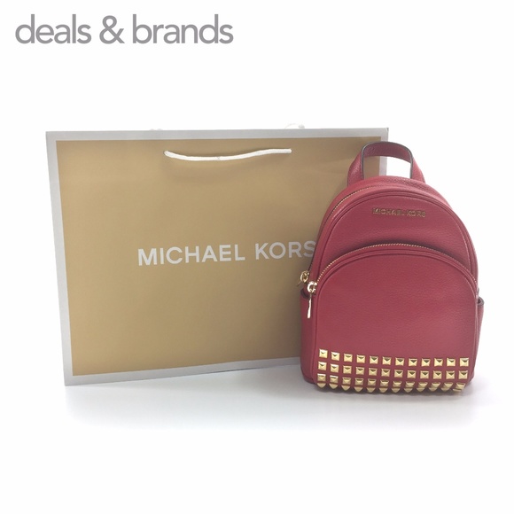 NWT MICHAEL KORS Leather Abbey XS Studded Backpack main image 5