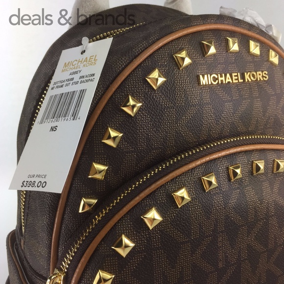 NWT MICHAEL KORS Abbey Medium Studded Backpack main image 6