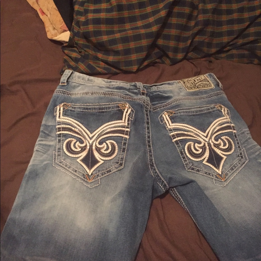 Affliction jeans light blue size 34x34