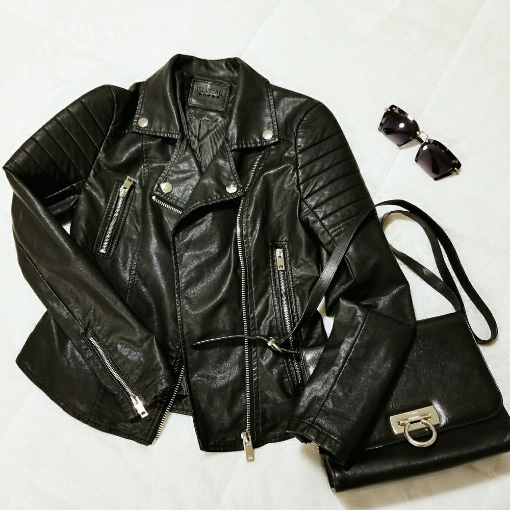 [BLANKNYC] Faux Leather Moto Jacket
