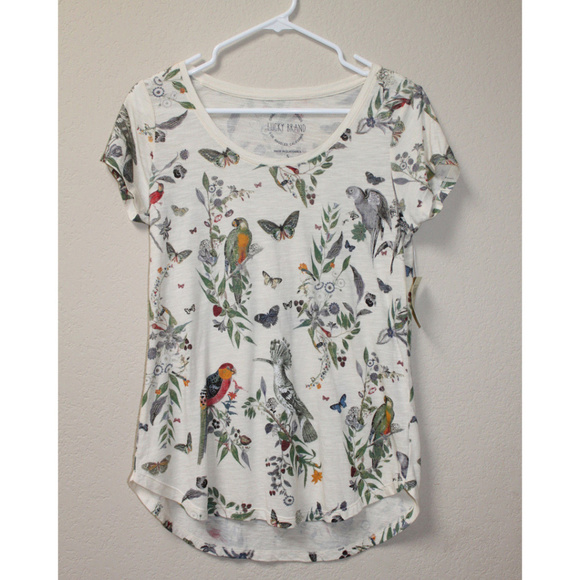 lucky brand bird shirt