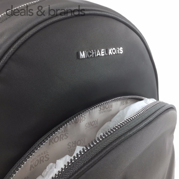 NWT MICHAEL KORS Abbey Nylon Large Backpack Gray main image 4