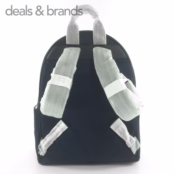 NWT MICHAEL KORS Abbey Nylon Large Backpack Navy main image 4
