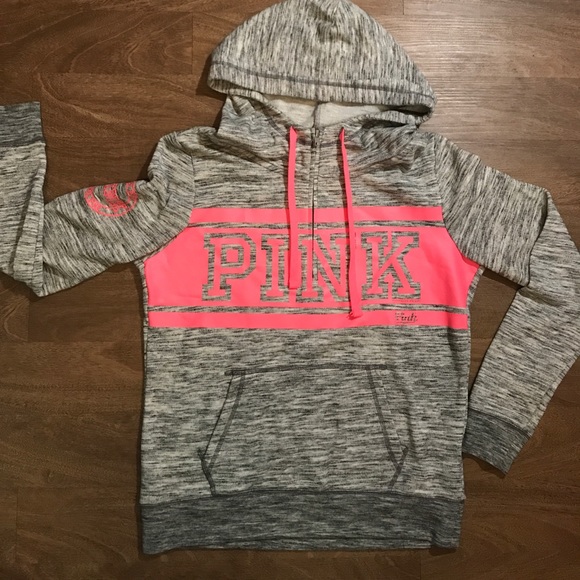 PINK Victoria's Secret Tops - Victoria Secret PINK Zip Up Hoodie Sweatshirt