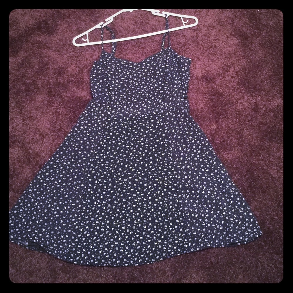 Floral spaghetti top dress