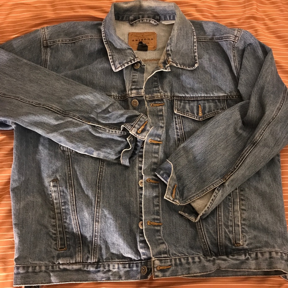 Oversized vintage jean jacket