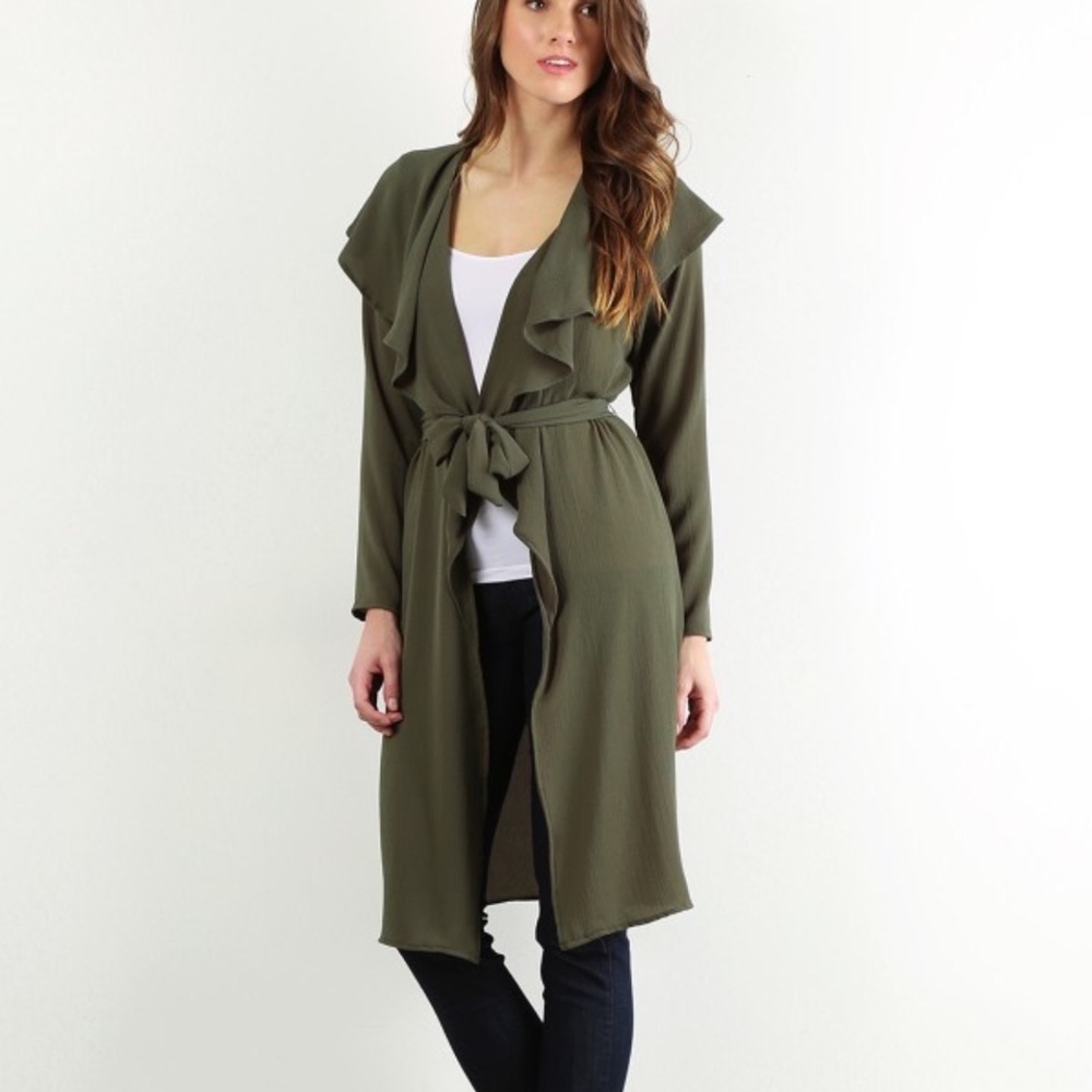 OLIVE DUSTER