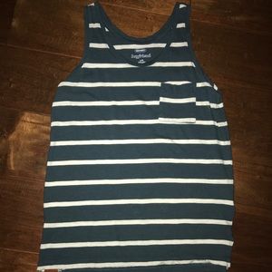 Old navy striped blue and white tank top