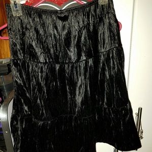 Black vellore skirt