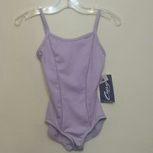 Capezio Lt. Lavender Cami Strap Leotard Sz SC 4-6