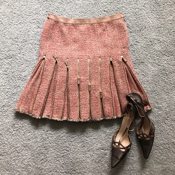 Alexander McQueen Dresses & Skirts - ALEXANDER MCQUEEN Tweed Multi-Zipper Skirt sz.44