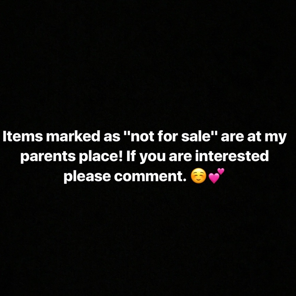Not for Sale Items!