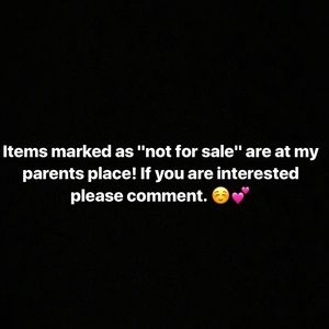 Not for Sale Items!