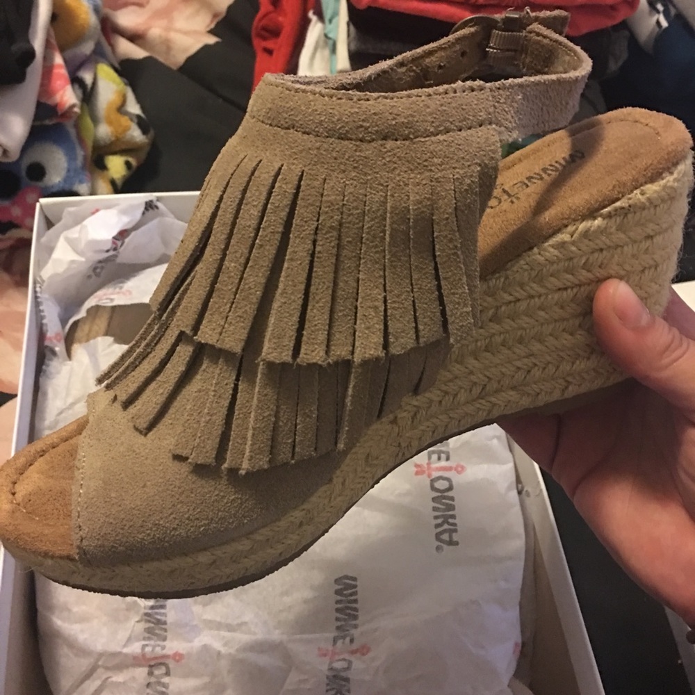 Minnetonka Moccasin wedges