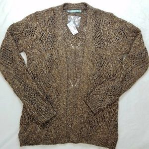 Maurices Gold/Brown knitted cardigan