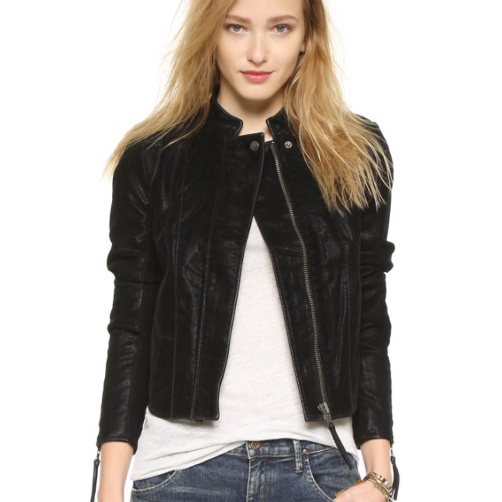 Free people vegan leather jacket