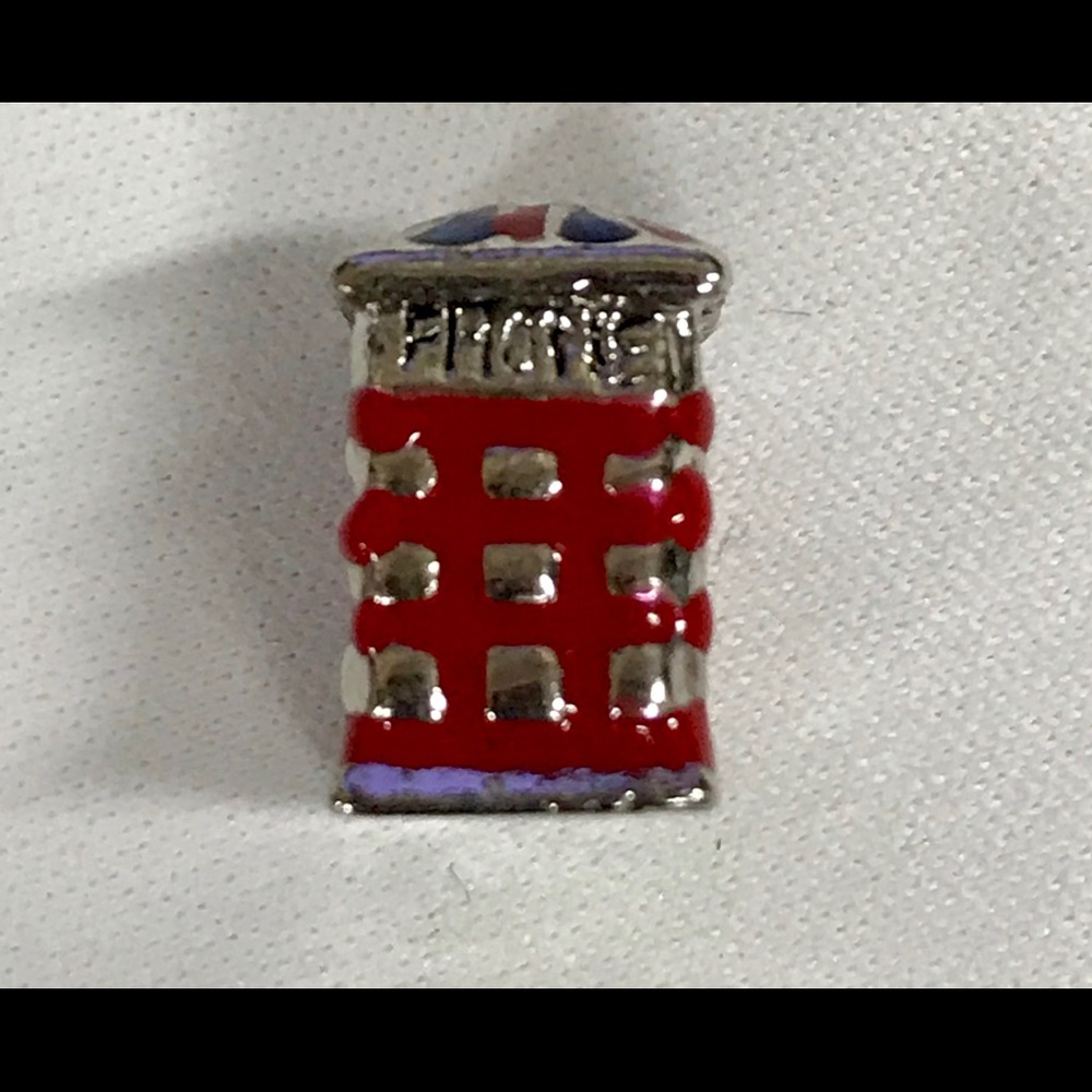 Punster European London bead telephone booth new!