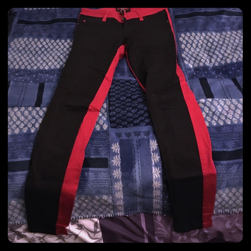 Black & red pants!