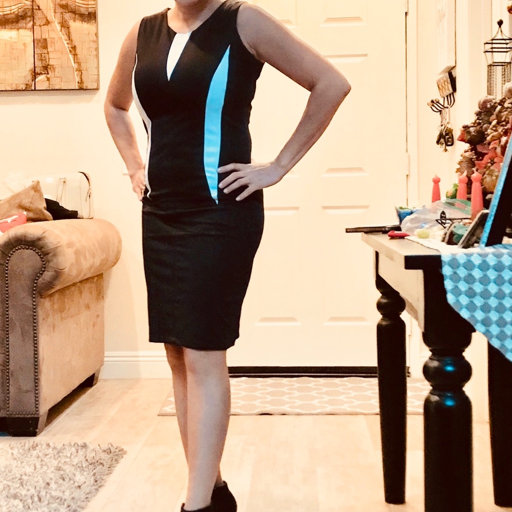 Black and white dress