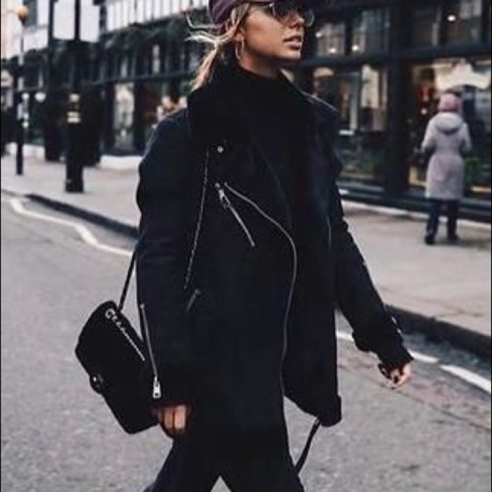 Shearling Moto jacket AE - Picture 5 of 8
