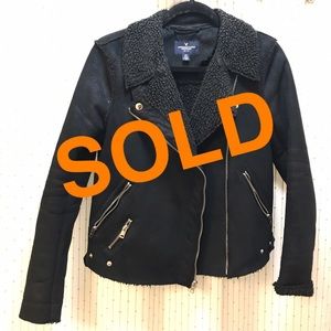 Shearling Moto jacket AE