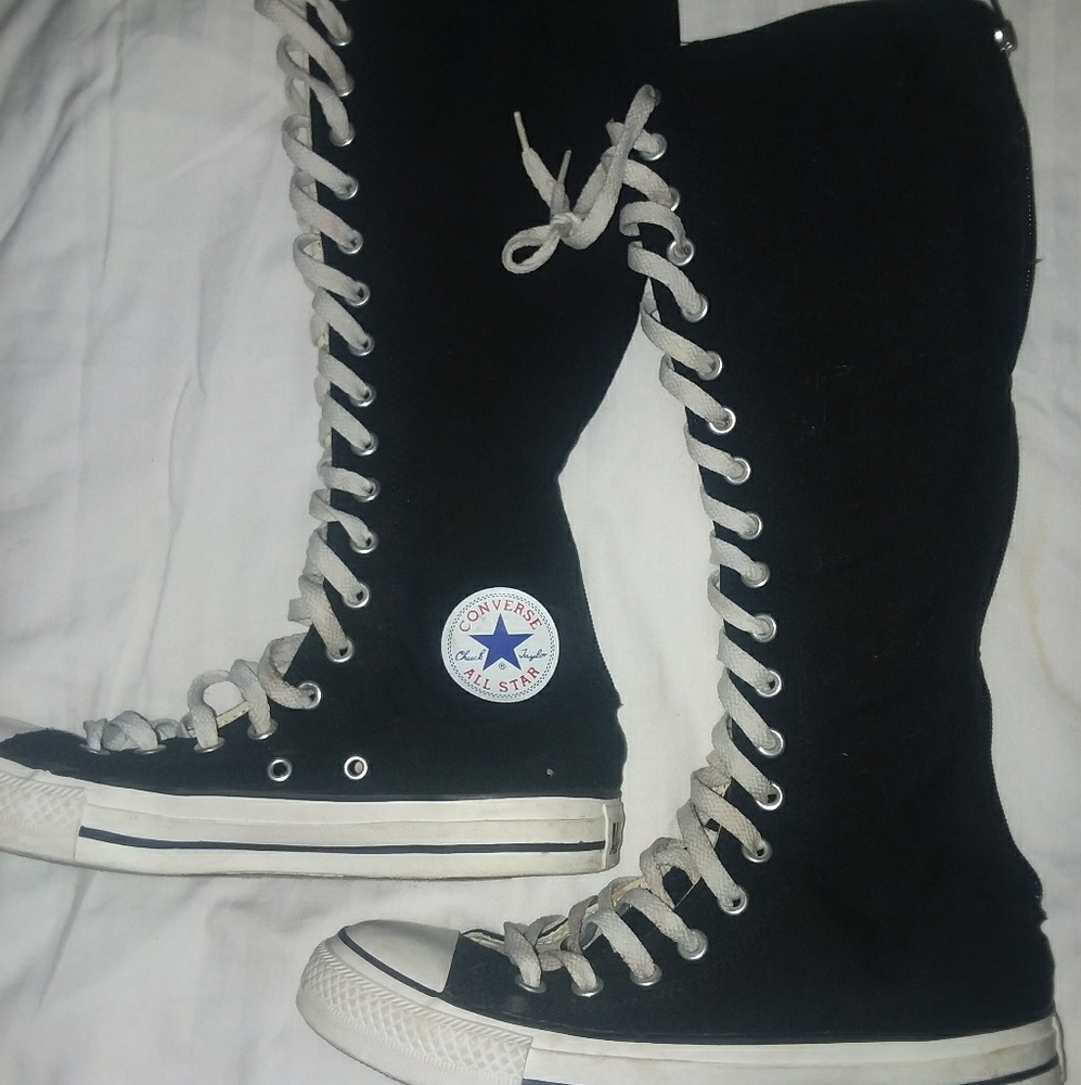 Converse knee high top sneakers