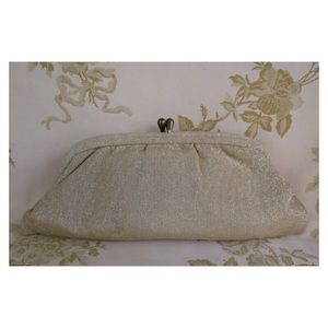 Gold Vintage Old Hollywood Coin Purse Style Clutch