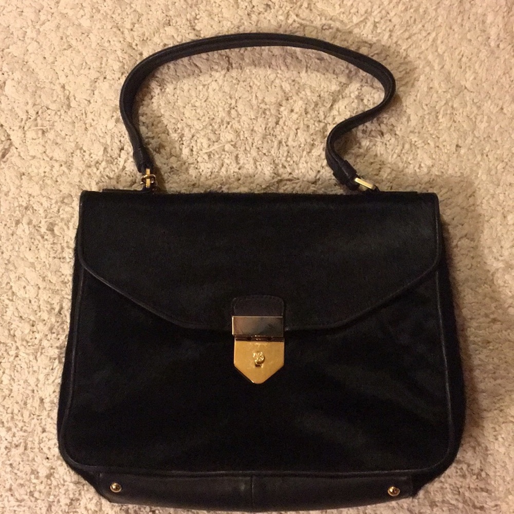 Izaac Mizrahi pony hair handbag