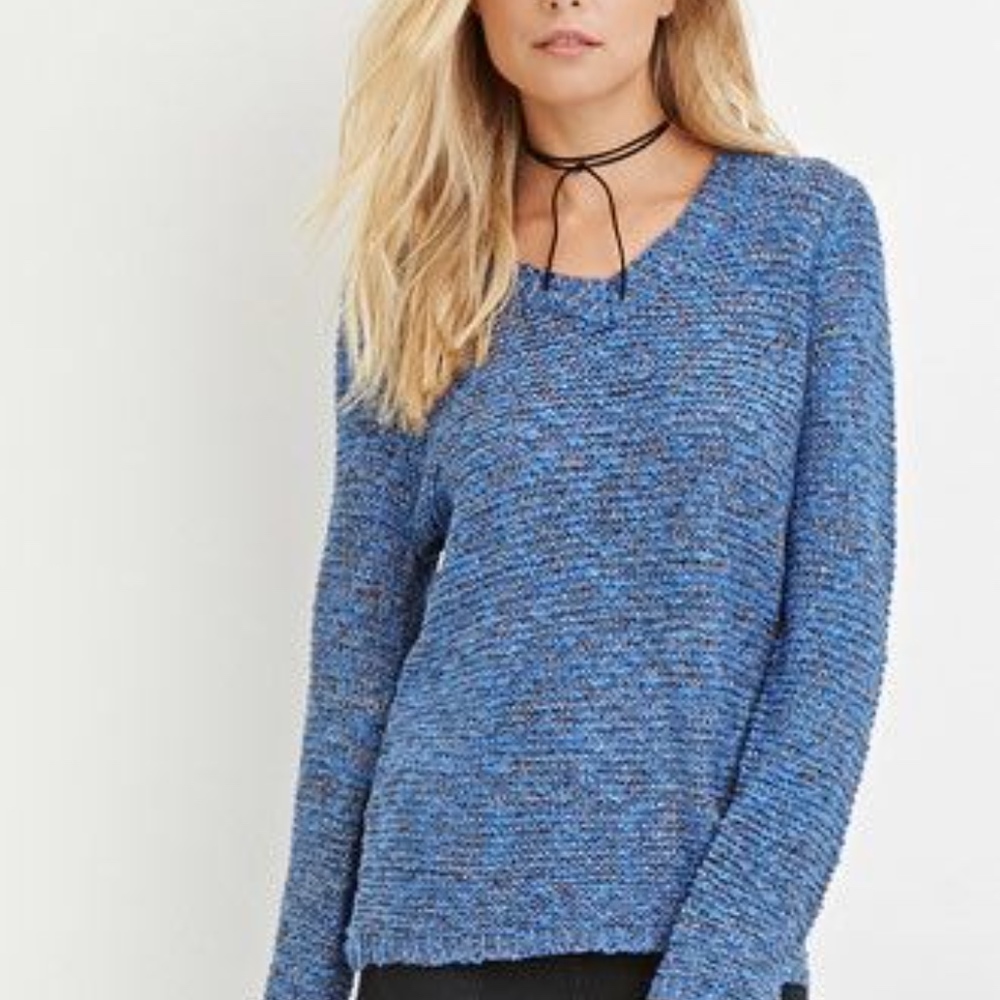 Forever 21 sparkly blue sweater