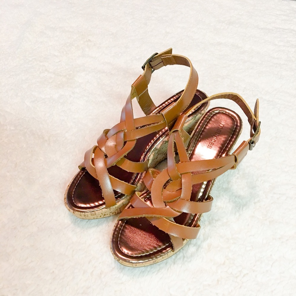 NWT Elsa Braid Cork Wedge